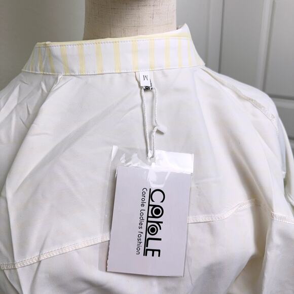 Women's French 2 in 1 Waistband Belt Shirt Dress (M) - Picture 10 of 10